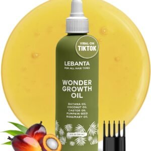 Batana Oil For Hair Growth - 100% Pure, Raw & Natural Blend With Organic Castor, Pumpkin Seed, Coconut and Rosemary Oil - Thicker, Stronger Hair Gifts For Men & Women Scalp (1 Pack)