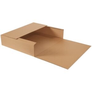 Boxes Fast BFM28246 Jumbo Easy-Fold Cardboard Mailers, 28 x 24 x 6 Inches, Corrugated Die-Cut Shipping Boxes, Fold Over Mailers, Multi-Depth, Large White Mailing Boxes (Pack of 20)