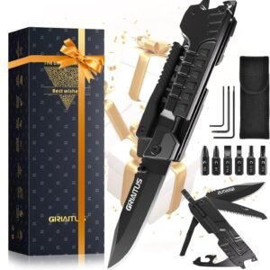 Multi-Tool Gifts for Men, Christmas Stocking Stuffers for Dad from Daughter Son, Multitool Knife 17 in 1 EDC Gear Cool Father Unique Birthday Gifts for Him Husband Boyfriend Grandpa Camping Essentials
