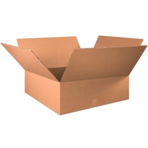 Boxes Fast BFHD303012DW Double Wall Corrugated, Heavy-Duty Cardboard Boxes, 30" x 30" x 12", for Shipping, Packing and Moving Protection, Kraft (Pack of 5)