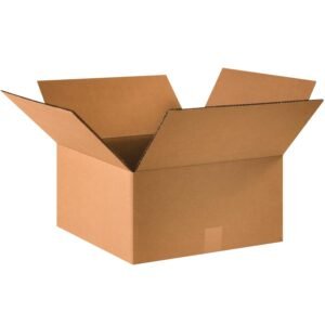 Boxes Fast BFHD16168DW Double Wall Corrugated, Heavy-Duty Cardboard Boxes, 16" x 16" x 8", for Shipping, Packing and Moving Protection, Kraft (Pack of 15)