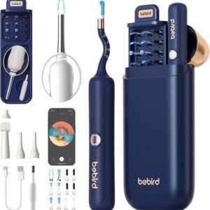 Bebird Earsight Plus R37R Ear Cleaning Camera Wax Removal Tool kit, Flexible Ear Scope Otoscope Camera Light, Visual Ear Picker Wireless Earwax Remover Tweezers for Adults & Kids