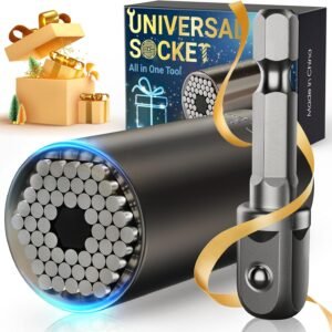 Stocking Stuffers for Men Adults Tools, Super Universal Socket Gifts for Men Grip Socket Set with Power Drill Adapter, Cool Gadgets Christmas Gift for Dad Husband Boyfriend Him Who Have Everything