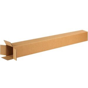 BOXES FAST 4x4x74 Tall Corrugated Boxes, Tall, 4L x 4W x 74H, Pack of 10 | Shipping, Packaging, Moving, Storage Box for Home or Business, Strong Wholesale Bulk Boxes