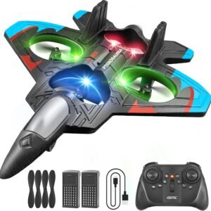 4DRC V32 Foam Remote Control Airplanes RC Planes for Kids Adults, RC Airplane Fighter Jet with Light, 360° Flip Fighter Jet Toys, Stunt Roll, Airplane Toy Gifts for Kids Boys