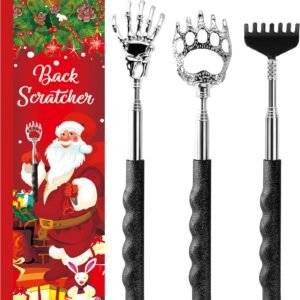 Back Scratcher Extendable Christmas Gifts Stocking Stuffer for Men Women Dad Adults Teens Funny Telescoping Manual Back Massage Cool Gadget Tool for Back in Christmas Gifts Box