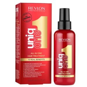 REVLON PROFESSIONAL UniqOne Hair Treatment, Moisturizing Leave-In Product, Repair For Dry and Damaged Hair, Haircare Stocking Stuffer, 5.1 Fl Oz