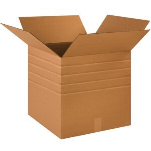 Boxes Fast Multi-Depth Corrugated Boxes, 18" x 18" x 18", Kraft (Pack of 20)