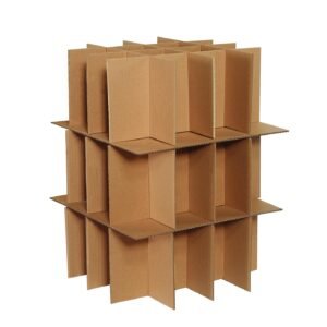 Boxes Fast BFPARTKIT Dish and Stemware Partition Kit, Includes 3 Partitions and 2 Layer Pads, for Shipping, Moving, Packing or Storage, Kraft