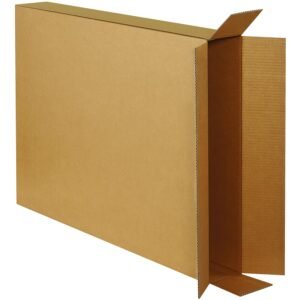 Boxes Fast BF28538FOL Side Loading Corrugated Cardboard Boxes, 28" x 5" x 38", for Shipping, Packing, Moving or Storage, Kraft (Pack of 20)