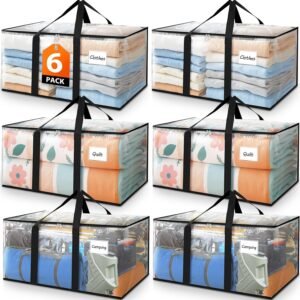 Fab totes Moving Bags Extra Heavy Duty Oversized Storage Bags with Reinforced Handle and Double Zippers,Moving Supplies Totes for Storage Packing Dorm Room Essentials Alternative to Moving Boxes