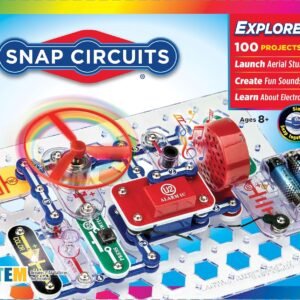 Snap Circuits Jr. SC-100 Electronics Exploration Kit, Over 100 Projects, Full Color Project Manual, 28 Parts, STEM Educational Toy for Kids 8 +