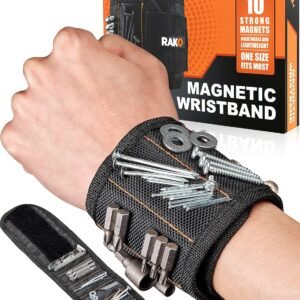 RAK Magnetic Wristband Gifts for Men - Premium Tool Belt for Holding Screws Nails with Powerful Magnets, Cool Gadgets Stocking Stuffers for Men, Holiday for Dad, Husband, Grandpa, Him